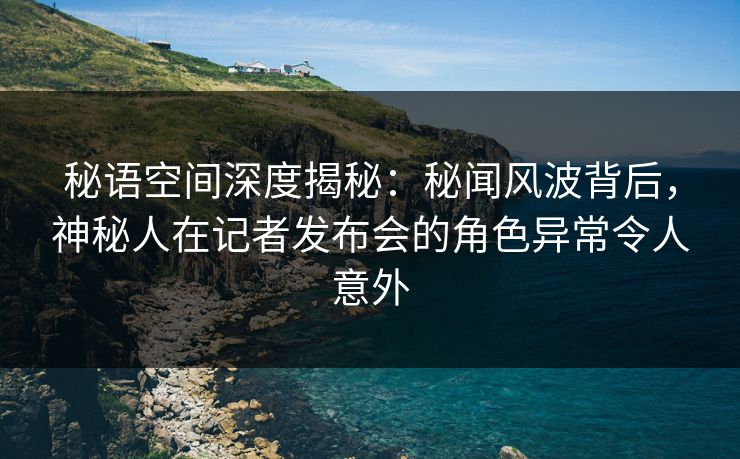 秘语空间深度揭秘：秘闻风波背后，神秘人在记者发布会的角色异常令人意外